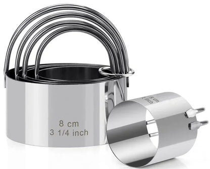 Emporte piece rond | Coffret Pro Inox 5 Pièces